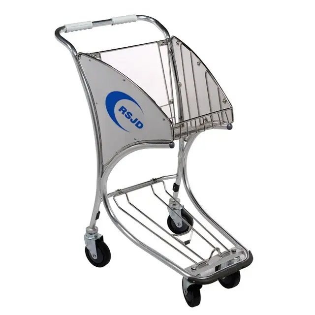 Stainless Steel Airport Shopping Trolley
