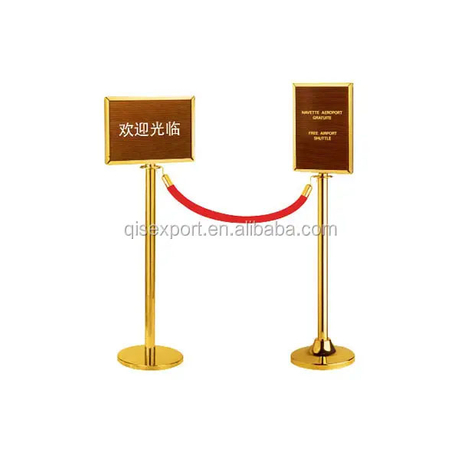 Stainless Steel Retractable Belt Queue Stand Pole Barrier for Airport