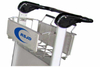 Airport Passenger Baggage Handle Trolley Aluminum 3 Wheels Hand Cart For Luggage