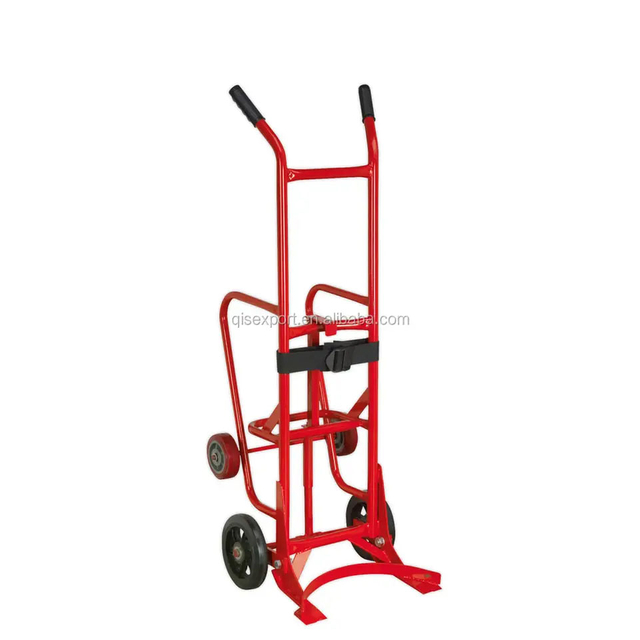 4 Wheels Metal Trolley Drum Dolly Cart