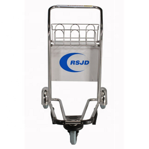 Stainless Steel Airport Luggage Trolley Cart
