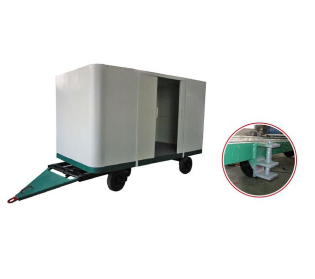 Airport Luggage Cargo Trailer Dolly For Aviation Ground Support Equipment